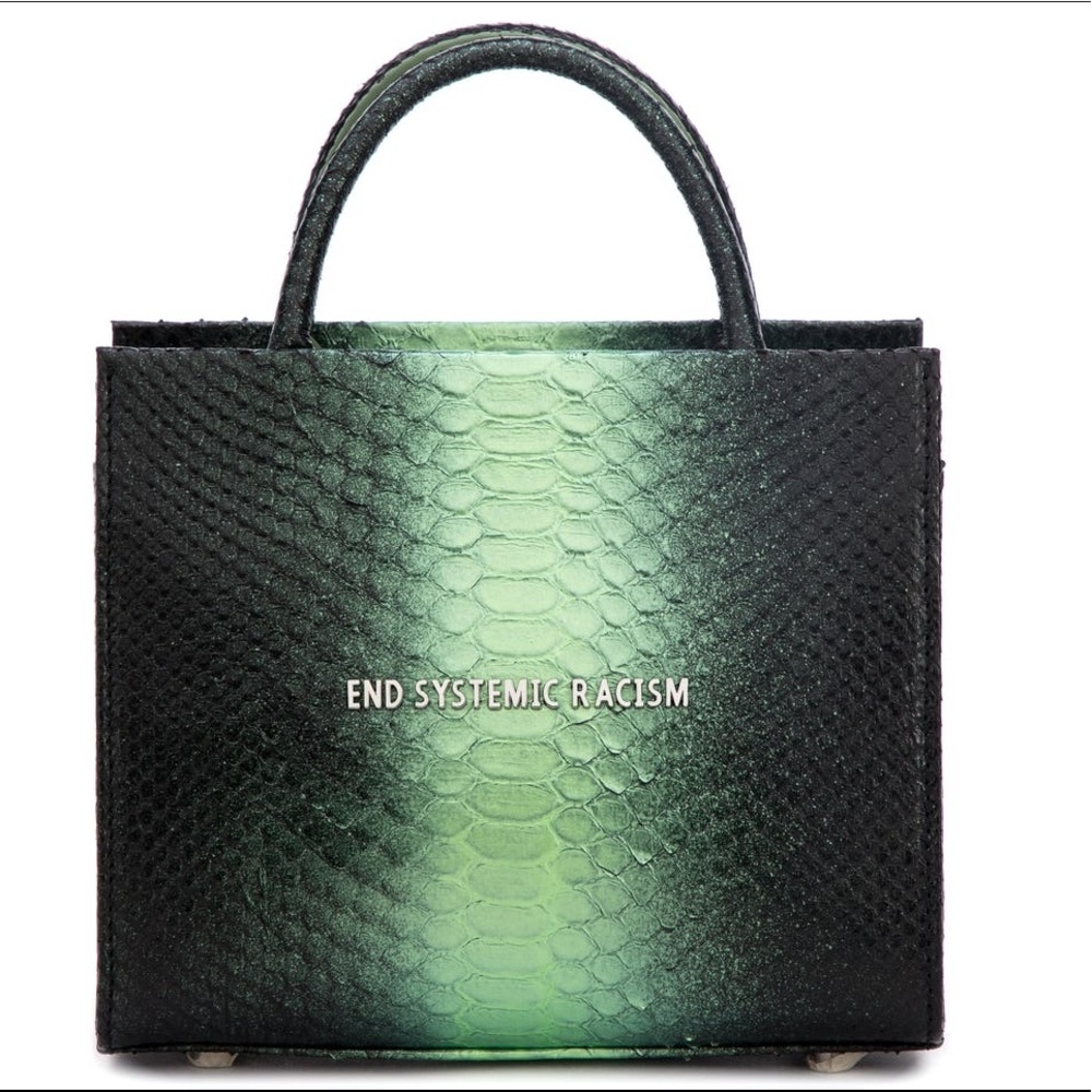 🎉HP🎉 Brandon Blackwood ESR Black/Green tote - NWT